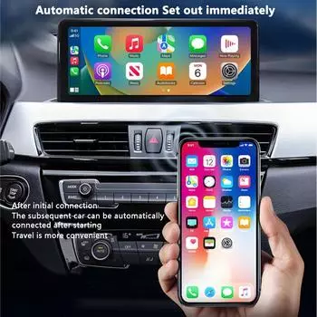 Беспроводной адаптер CarPlay Android Auto 2 в 1 Smart Mini Box Plug and Play для Benz Chevrolet Ford Honda с OEM-проводным CarPlay чёрный