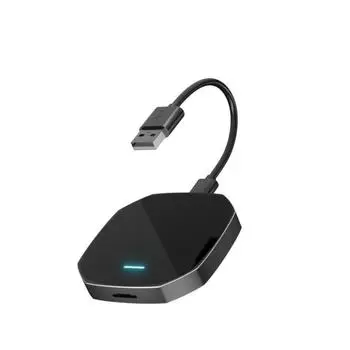 Беспроводной адаптер Carplay&Android Auto, проводной для беспроводного CarPlay с USB-разъемом Беспроводной адаптер Android Auto Car Play & Plug чёрный