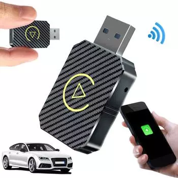 Беспроводной адаптер Carplay Android Auto USB Автомобильный ключ Plug&Play CarPlay AI Box BT WiFi для проводных автомобилей CarPlay/Andriod Auto spain