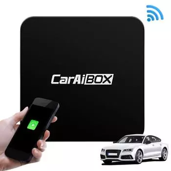Беспроводной адаптер CarPlay Android Auto Wireless, проводной и беспроводной, коробка 2 в 1, совместимый с Bluetooth, WiFi, 4-ядерный процессор, автоматическое подключение CHINA