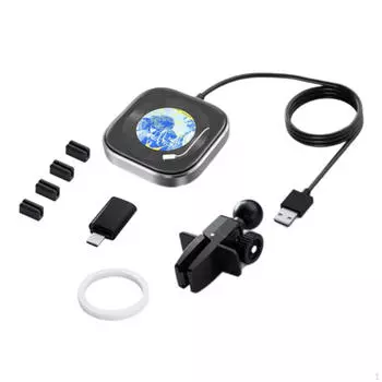 Беспроводной адаптер Carplay, черный, высокопроизводительный, 2 в 1, дизайнерский донгл