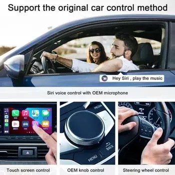Беспроводной адаптер CarPlay для Android/Apple, проводной и беспроводной Carplay Dongle, подключение по USB Plug And Play, автомобильный адаптер