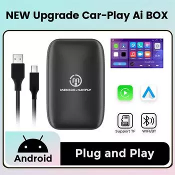 Беспроводной адаптер Carplay для универсального AI BOX Оригинальный автомобильный экран Обновление USB Plug and Play Поддержка Netflix Iptv YouTube Spotify