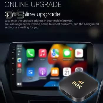 Беспроводной адаптер для Android Auto преобразует проводное соединение в беспроводное для Carplay, поддерживает Netflix, карты TF/USB, голосовое управление, сенсорное управление на рулевом колесе 2+32GB