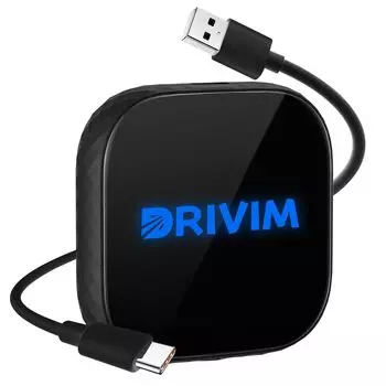 Беспроводной адаптер DRIVIM CarPlay + беспроводной Android Auto 2-в-1, совместимый как с iPhone, так и с