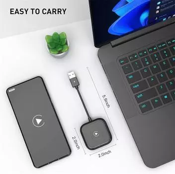 Беспроводной адаптер, преобразует проводной ключ в беспроводной для беспроводного управления, подходит для автомобилей чёрный