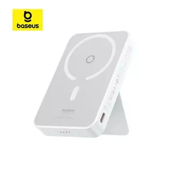 Беспроводной аккумулятор с быстрой зарядкой Baseus MagPro с магнитным кронштейном, 5000 мАч, 20 Вт