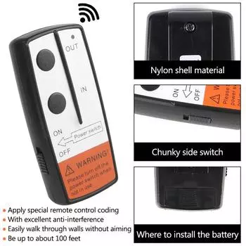 Беспроводной электрический 12 В 24 В беспроводной комплект дистанционного управления лебедкой, пульт дистанционного управления лебедкой, контроллер для внедорожника Jeep ATV Trailer United States