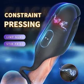 Беспроводной электрический импульсный вибратор для пениса, мужской мастурбатор, секс-машина, тренажер для задержки эякуляции, кольцо на член, массажер для головки, секс-игрушки