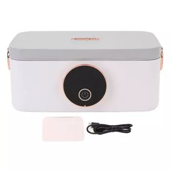 Беспроводной электрический ланч-бокс с USB-зарядкой, подогреваемый портативный ланч-бокс 45 Вт, быстрый нагрев, 1000 мл, электрический