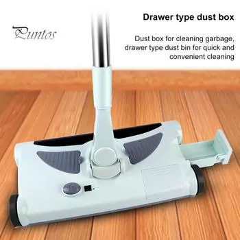 Беспроводной электрический очиститель ковров, высокоэффективная подметальная и буксировочная машина, малошумная щетка для ковров, быстро перезаряжаемая, собирает пыль, крошки волос, ЕС EU