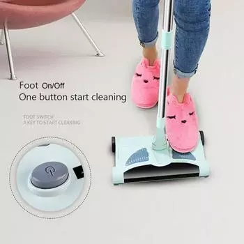 Беспроводной электрический очиститель ковров, высокоэффективная подметальная и буксировочная машина, малошумная щетка для ковров, быстро перезаряжаемая, собирает пыль, крошки волос, США US Plug