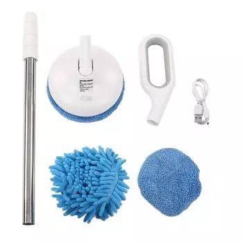 Беспроводной электрический отжимной скруббер 8,5 Вт 5 В 2 А USB зарядка водонепроницаемый выдвижной электрический стеклоочиститель белый