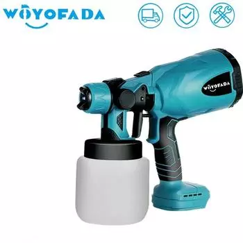 Беспроводной электрический распылитель краски, беспроводной распылитель, бытовой дезинфекционный портативный для Makita, аккумулятор 18 В(нет батареи, нет вилки) no battery no plug