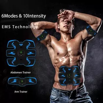 Беспроводной электрический стимулятор мышц EMS, тренажер для ягодиц и бедер, стимулятор мышц живота, фитнес-массажер для похудения