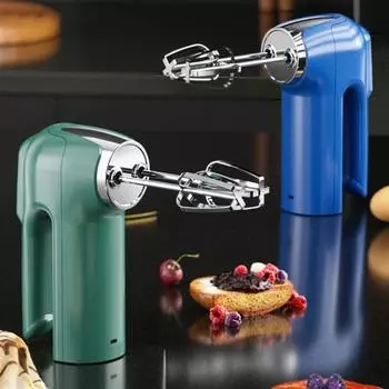 Беспроводной электрический венчик, 3 скорости, перезаряжаемый через USB, венчик для взбивания яиц из нержавеющей стали, ручной миксер, блендер, вспениватель молока, кухонные принадлежности для выпечки