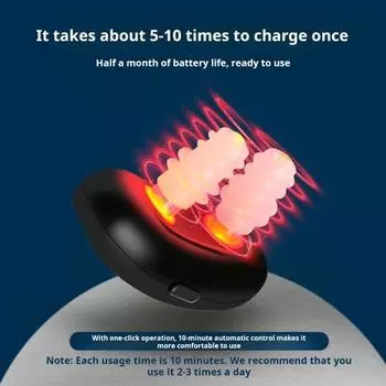 Беспроводной аппарат для назальной терапии красным светом Yousheng Эргономичный дизайн Компактный дизайн Перезаряжаемый портативный аппарат для назальной инфракрасной терапии чёрный