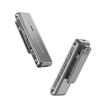 Беспроводной аудиоприемник Glazata с задержкой Bluetooth, совместимый с aptX LL, чип Qualcomm Smart Chip MEMS, высокочувствительный микрофон, совместимый с музыкальными звонками серый