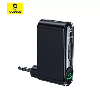 Baseus BSBA-02 AUX беспроводной аудиоресивер автомобильный Bluetooth-ресивер FM-передатчики чёрный