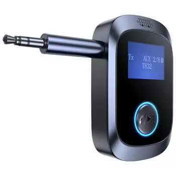 Беспроводной автомобильный адаптер Bluetooth-совместимый 5.4 3.5 мм AUX разъем Hands Free с микрофоном