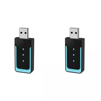 # Беспроводной автомобильный адаптер Carplay Android Auto 2 в 1 Smart Dongle WiFi BT (синий)