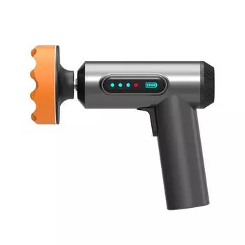 Беспроводной автомобильный буферный полировщик, бесступенчатая регулировка скорости, беспроводной набор для полировки буфера с полировальной подушкой для ремонта царапин автомобиля чёрный