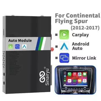 Беспроводной автомобильный комплект CarPlay Android Auto, совместимый с Bentley Continental Flying Spur 2012-2017 Mirror-Link