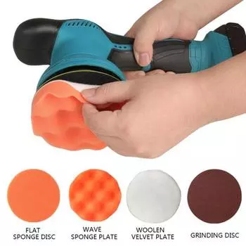 Беспроводной автомобильный полировальный станок с медным мотором, 6 скоростей, 2800–5500 об/мин, легкий беспроводной полировальный станок для удаления царапин US Plug A