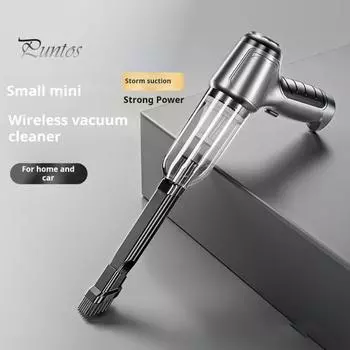 Беспроводной автомобильный пылесос 12000PA ручной пылесос портативный перезаряжаемый складной автомобильный пылесос и воздуходувка для домашнего офиса уборка шерсти домашних животных чёрный