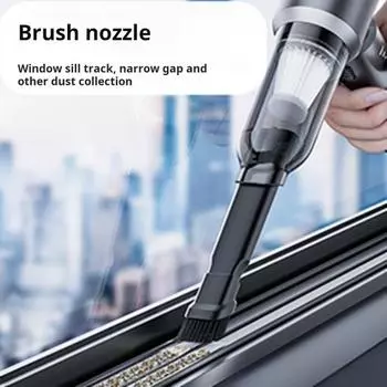 Беспроводной автомобильный пылесос 120 Вт, ручной пылесос с мощностью всасывания 9000 Па, быстрая зарядка, портативный мини-пылесос для уборки дома, офиса и автомобиля фиолетовый