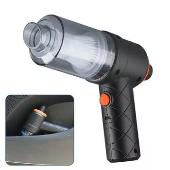 Беспроводной автомобильный пылесос 6000 Па беспроводной ручной робот-пылесос для уборки автомобилей с сильным всасыванием бежевый