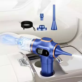 Беспроводной автомобильный пылесос 6000Pa 120 Вт Беспроводной ручной автоматический портативный пылесос Мощный пылесос для домашнего офиса автомобиля