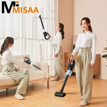 Беспроводной Автомобильный Пылесос Беспроводной Ручной Платный Авто Пылесос Для Дома Сильная Сухая Влажная Всасывающая Чистящая Техника зелёный