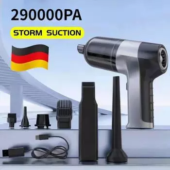 Беспроводной автомобильный пылесос с мощным всасыванием, портативный автоматический пылесос для дома и автомобиля, мини-пылесос двойного назначения, бытовая техника