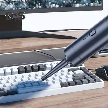 Беспроводной автомобильный пылесос с несколькими аксессуарами Мощный 13000 Па, 35 000 об/мин Портативный беспроводной домашний салон автомобиля Ручной режим двойного назначения синий