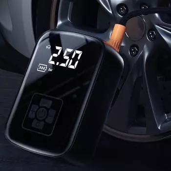 Беспроводной автомобильный воздушный компрессор, воздушный насос, электрический насос для накачки шин для мотоцикла, велосипеда, лодки, надувные шарики для шин 1Pcs