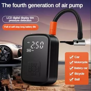 Беспроводной автомобильный воздушный насос электрический интеллектуальный цифровой дисплей шины газовые машины для мотоцикла велосипеда лодки АВТО шарики для шин