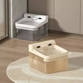 Беспроводной бесшумный фонтанчик для воды для кошек, автоматическая циркуляция воды для домашних животных, миска для собак, миска для кошек 18*21*15cm