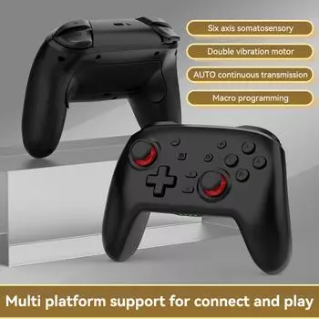 Беспроводной Bluetooth-геймпад для Nintendo Switch Pro, 6-осевой вибрационный джойстик для ПК, PS4, игровая консоль Oled Lite