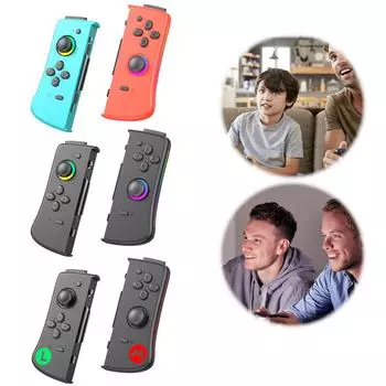 Беспроводной Bluetooth-контроллер Joycon L/R Джойстик BT 5.0 Геймпады Контроллер Джойстики Для NS Switch/ Switch OLED/ Switch Lite Red Blue