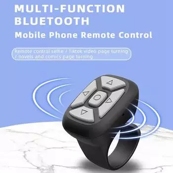 Беспроводной Bluetooth мобильный селфи Ленивый Мгновенный Музыкальный Видео Пульт Дистанционного Управления Мобильный Телефон Bluetooth Контроллер Для Xiaomi Apple белый