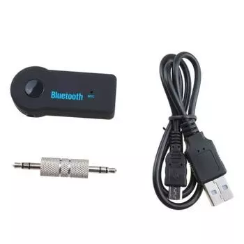 Беспроводной Bluetooth-совместимый автомобильный мобильный телефон, наушники, динамик, стерео AUX, аудиоресивер