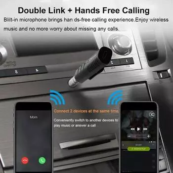 Беспроводной BT совместимый 5.0 приемник передатчик адаптер 3,5 мм разъем для автомобильной музыки аудио Aux наушники приемник громкой связи