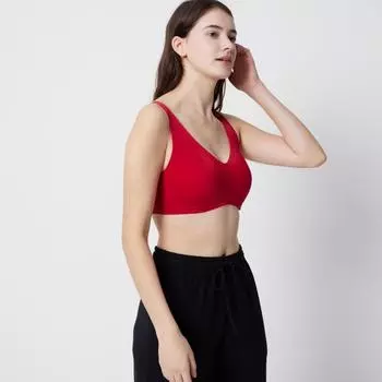 Uniqlo Япония беспроводной бюстгальтер ультра расслабляющий 02 LIGHT GRAY/XS