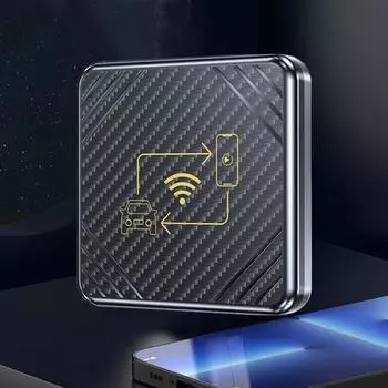 Беспроводной CarPlay Android Auto Box Mini адаптер Auto Connect Smart AI Box WiFi BT поддержка автомобиля с OEM проводным CarPlay/Android Auto белый