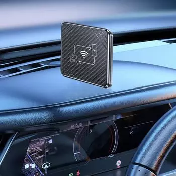 Беспроводной CarPlay Android Auto Box Mini адаптер Auto Connect Carplay AI Box Голосовое управление для проводных CarPlay и Android Auto автомобилей золотой