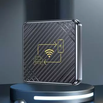 Беспроводной CarPlay Android Auto Box Mini адаптер Auto Connect Carplay AI Box Голосовое управление для проводных CarPlay и Android Auto автомобилей белый
