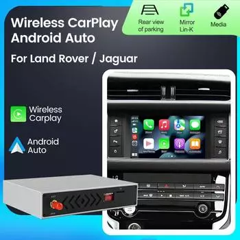Беспроводной Carplay Android Auto Car Decoding Box для Land Rover Range Rover Evoque Discovery Jaguar XE XF Bosch Harman System WIFI