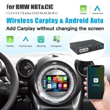 Беспроводной CarPlay Android Auto для BMW Mini R55 R56 R57 R58 R59 R60 R61 F54 F55 Clubman Countryman Hardtop John Cooper F56 F57