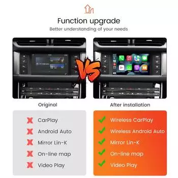 Беспроводной Carplay Android Auto для Land Rover Range Rover Evoque Discovery Jaguar XE XF Bosch Harman Система Мультимедийный проигрыватель GPS